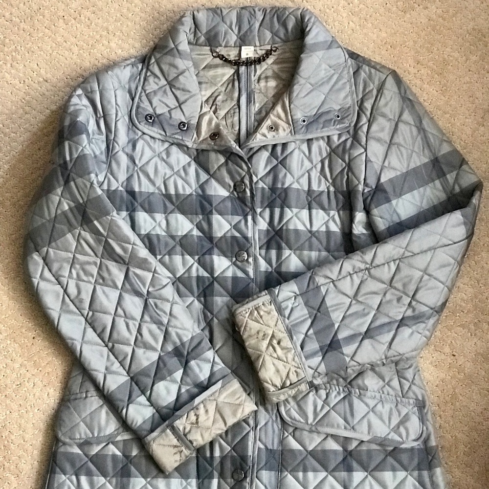 Plaid Burberry Quilted Jacket